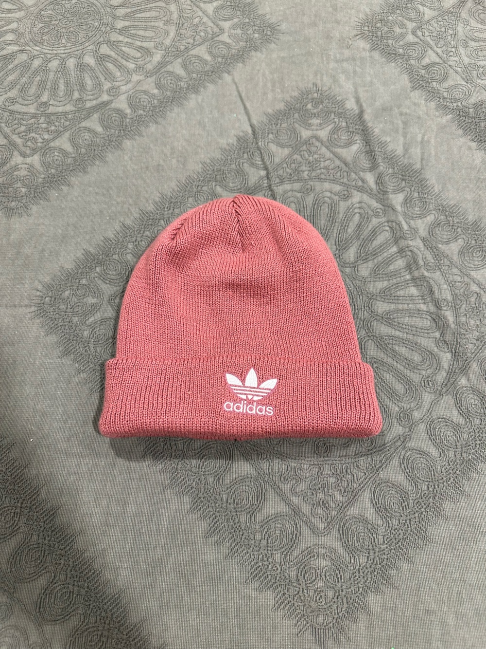 adidas Originals Trefoil Cuff Beanie Pink